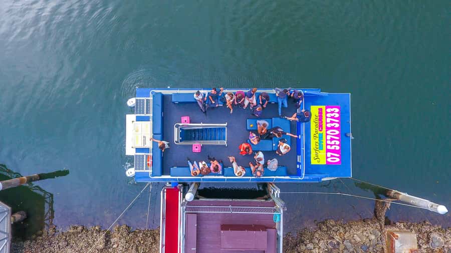 Surfers Paradise: Gold Coast Afternoon River Cruise - Upper deck, covered seats, and the onboard bar