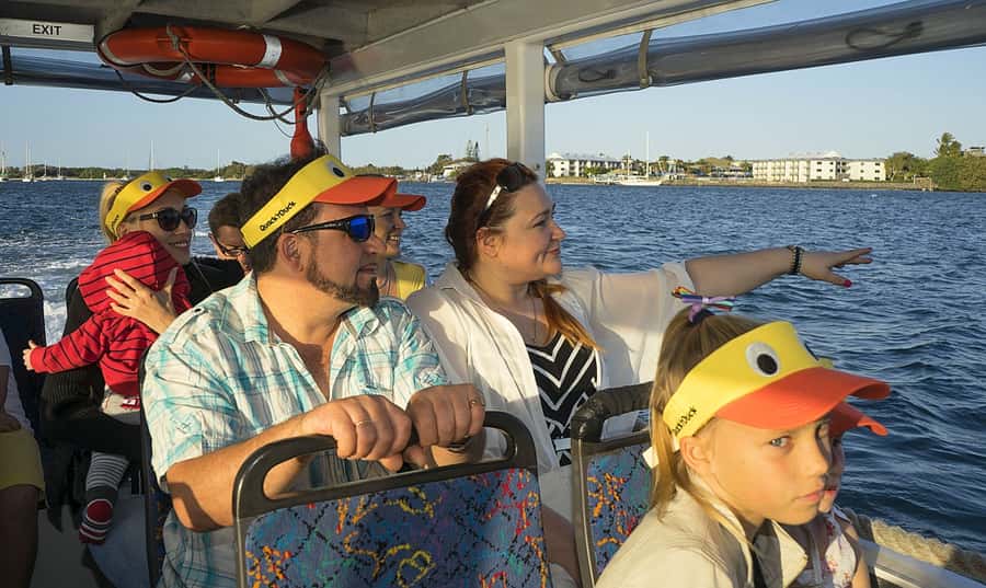 Surfers Paradise: Guided Gold Coast Amphibious Bus Tour - The splash into the Gold Coast Broadwater