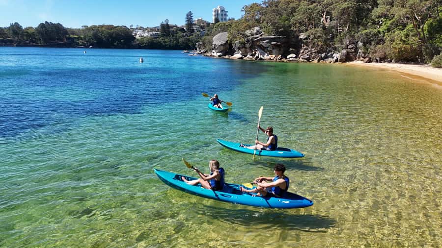 Sydney: Guided Kayak Tour of Manly Cove Beaches - Collins Flat Beach and the quieter shoreline