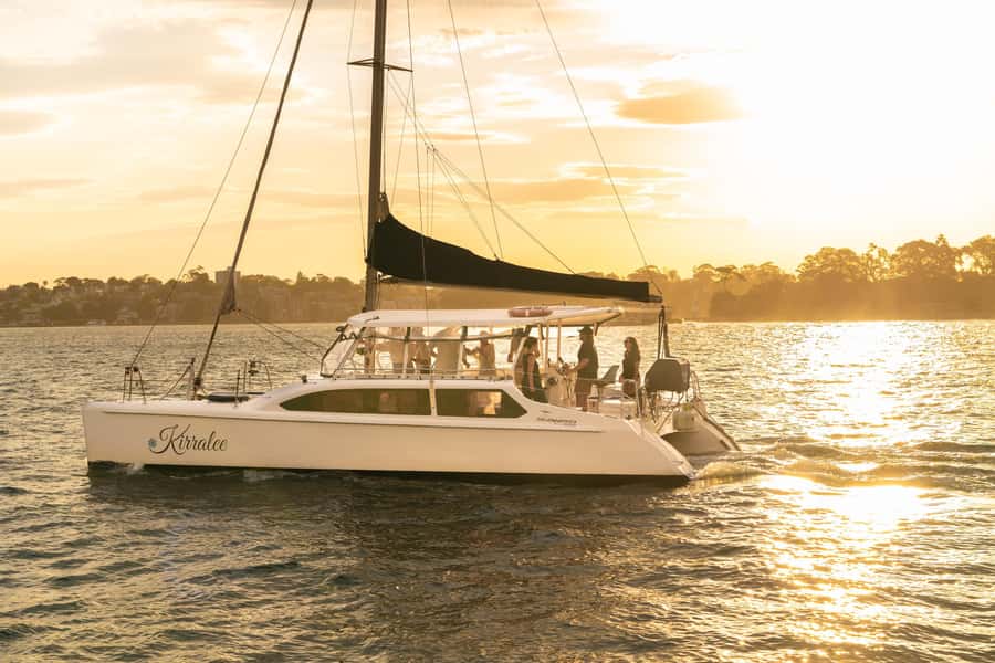 Sydney Harbour: Sunset Catamaran Cruise - The harbor loop: bridge, city lights, and Darling Harbour