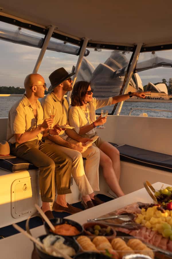 Sydney Harbour: Sunset Catamaran Cruise - Setting off with the Opera House in full view