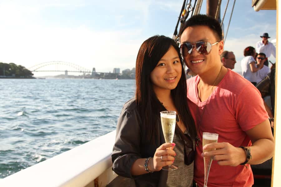 Sydney: Tall Ship Harbour Twilight Dinner Cruise - A small crew with a personal feel