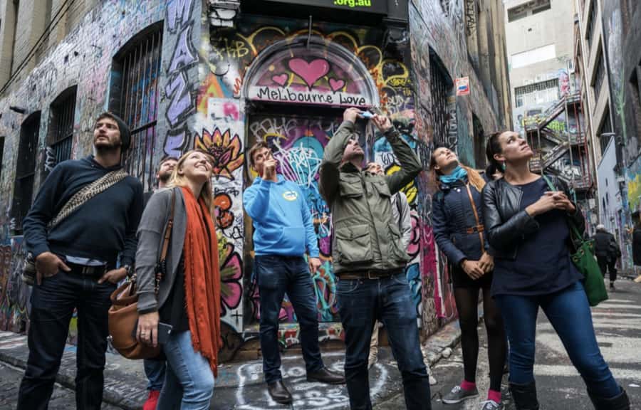 Ultimate Melbourne Walking Tour: History, Laneways & Culture - Duckboard Place, AC/DC Lane, and changing street art