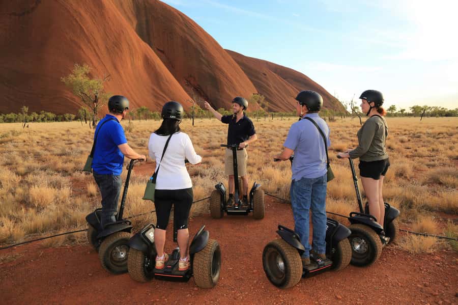 Uluru Base Segway Tour at Sunrise - Learning to ride before reaching the rock