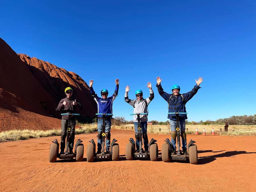 Uluru Base Segway Tour at Sunrise - Circling Uluru on a quiet electric vehicle