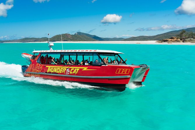 Whitehaven Beach and Hill Inlet Lookout Snorkeling Cruise - Racing across the Whitsundays on Thunder Cat
