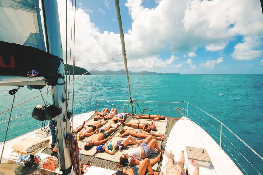 Whitsundays Sailing & Snorkelling Day Tour – All Inclusive - The two-hour sail back to Airlie Beach